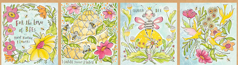 Blend Cori Dantini For The Love of Bees Honey Bee Panel