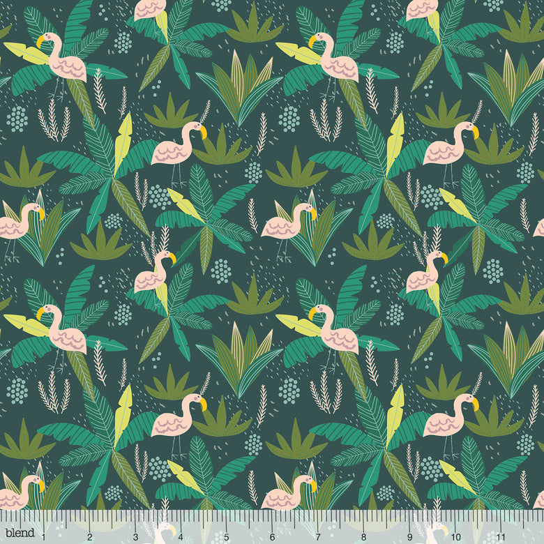 Blend Fabrics Junglemania Jungle Teal