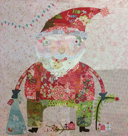 {New Arrival} Laura Heine Nick Santa Collage Pattern