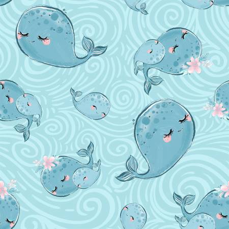 {New Arrival} 3 Wishes Mommy & Me FLANNEL Blue Whales
