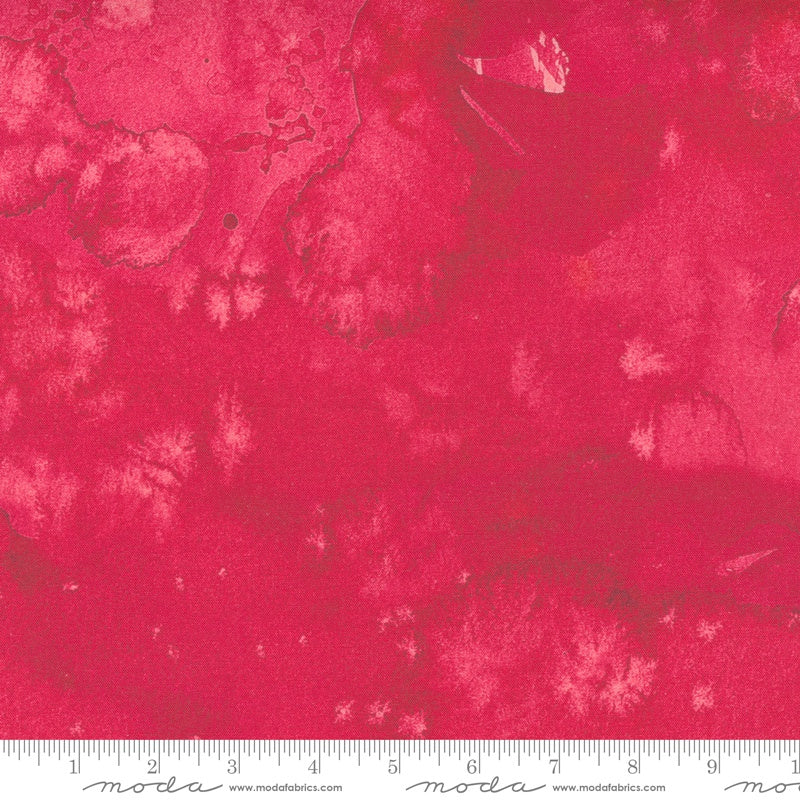 Moda Starflower Christmas Flow Watercolor Red