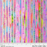 P &  B Textiles Butterfly Dreams Digital Stripe Multi