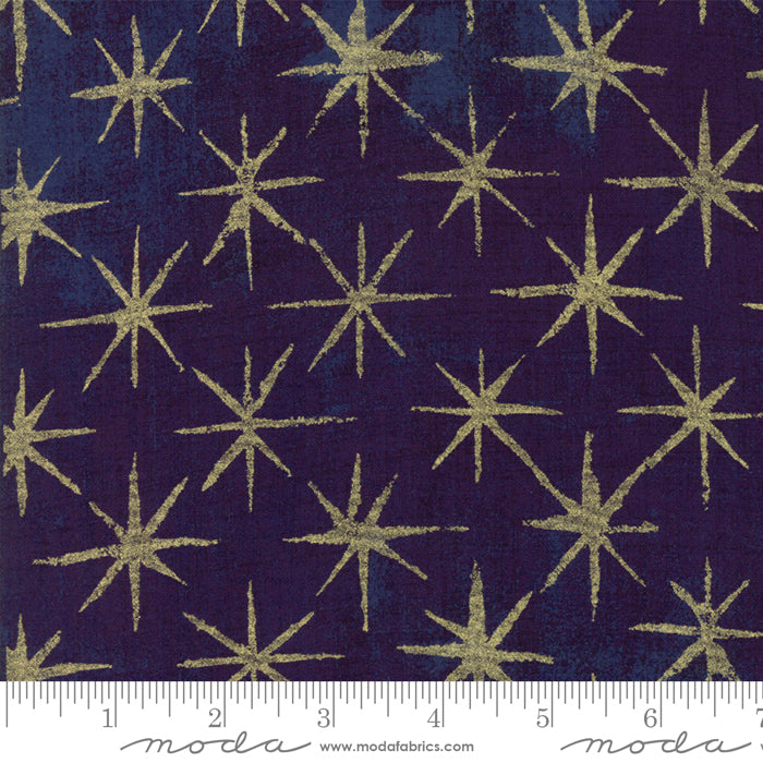 Moda Grunge Seeing Stars Metallic Eggplant