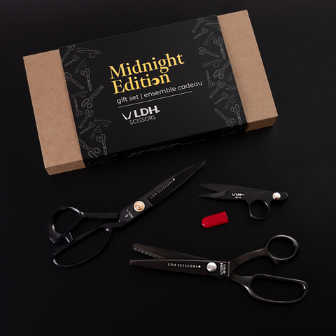 {New Arrival}} LDH Scissors Midnight Matte Black Fabric Shears GIFT SET