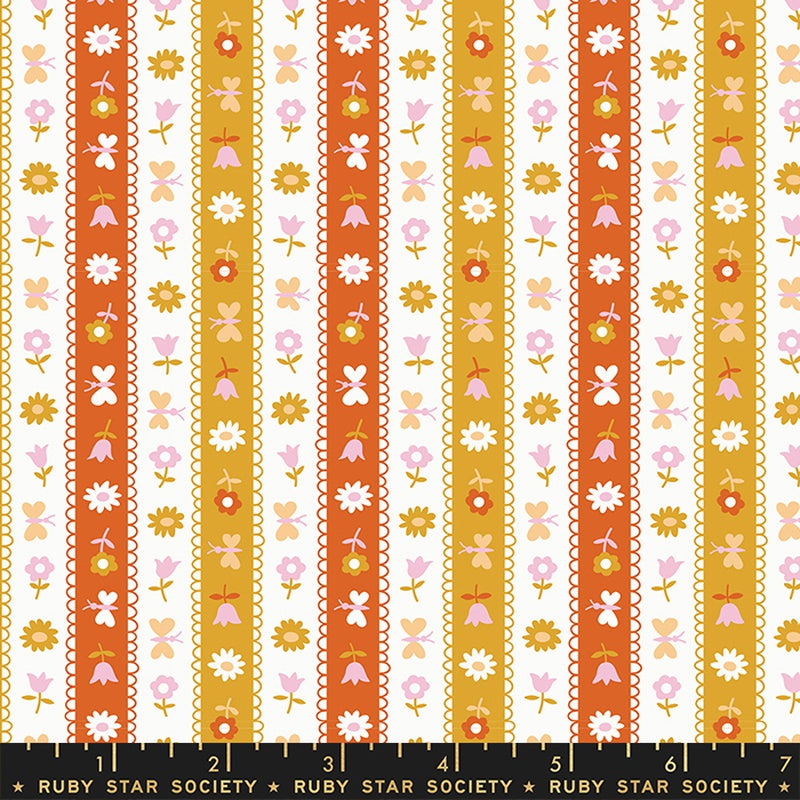 Moda Ruby Star Society Lil Ribbon Stripe Cactus