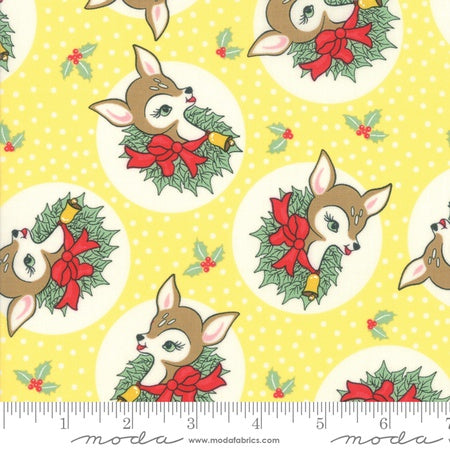 Moda Deer Christmas Polka Dot Deer Twinkle