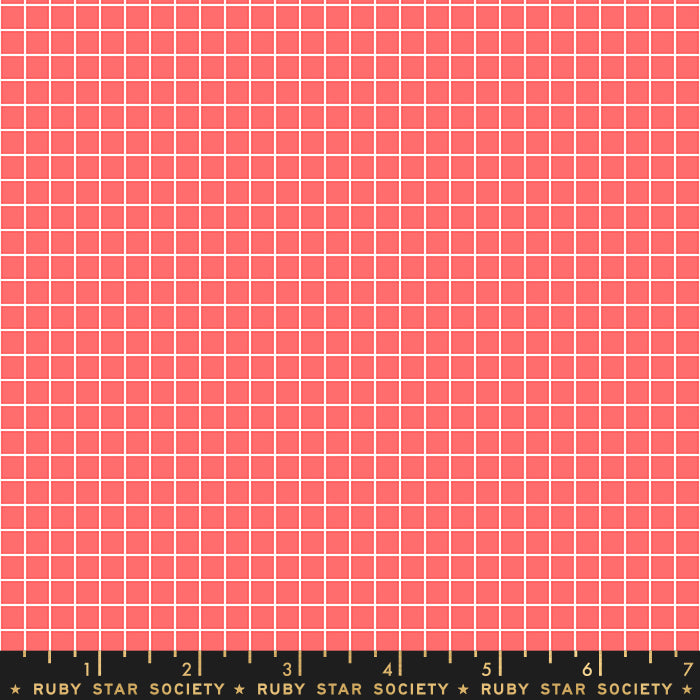 Moda Ruby Star Society Grid Strawberry