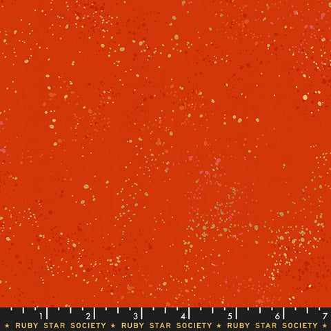 {New Arrival} Moda Ruby Star Society Speckled Metallic Warm Red