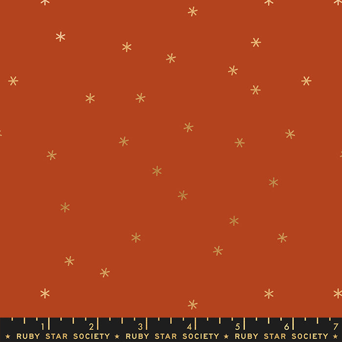 {New Arrival} Moda Ruby Star Society Rise & Spark Cayenne Metallic FAT QUARTER