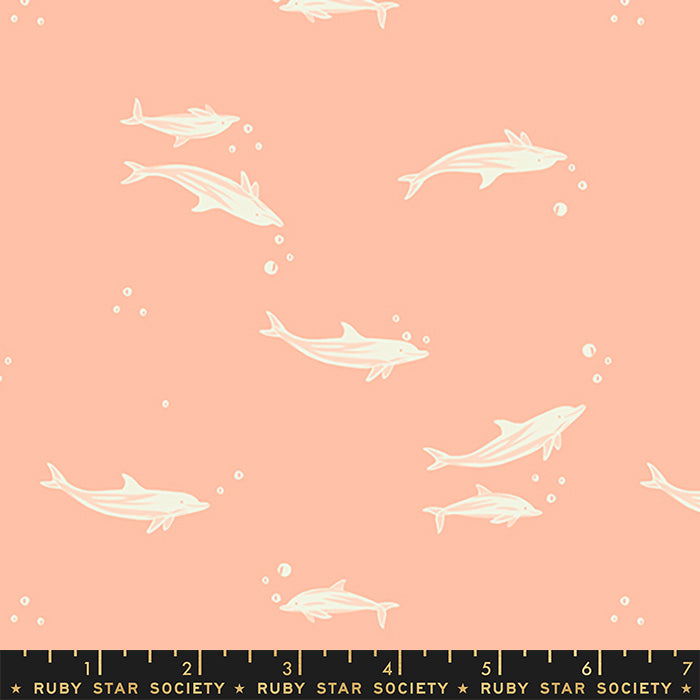 Moda Ruby Star Society Florida Vol 2 Dolphins Peach