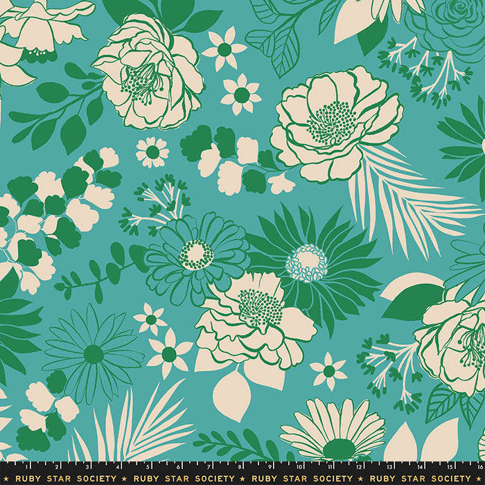 Moda Ruby Star Society Reverie Cotton Sateen 108 Wideback Succulent