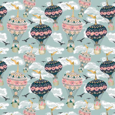 Camelot Emma & Mila Light Blue Balloon Metallic