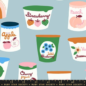 Moda Ruby Star Society Strawberries & Friends Yoghurt Kim Blue