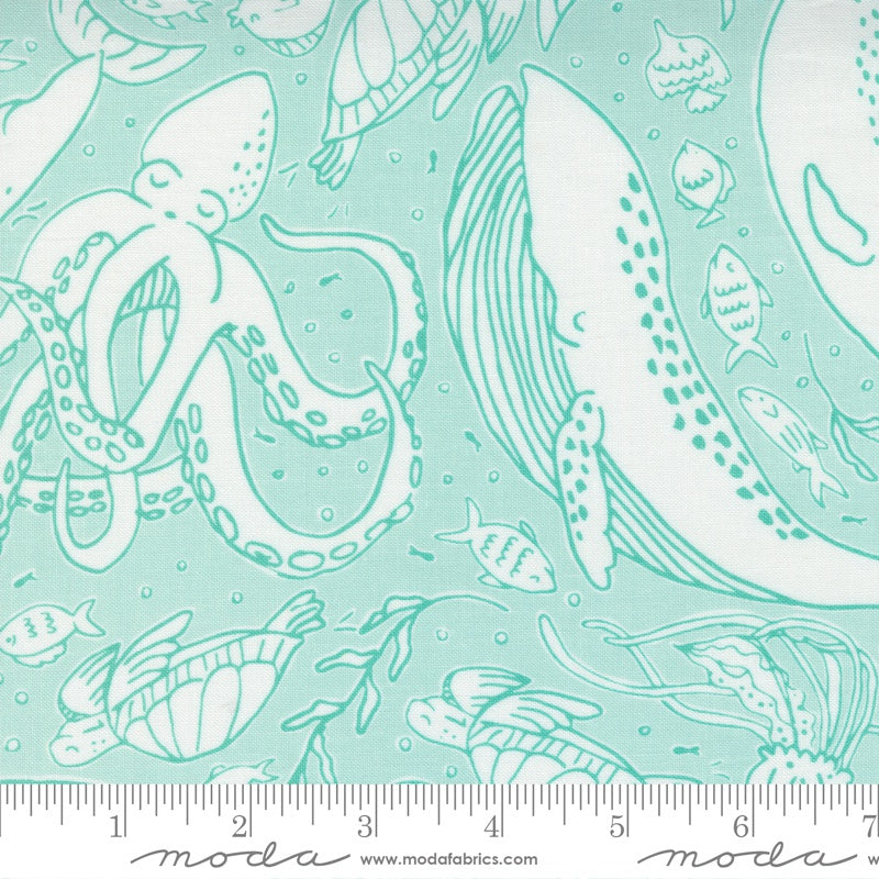 Moda Stacy Iest Hsu The Sea & Me Ocean Friends Seafoam