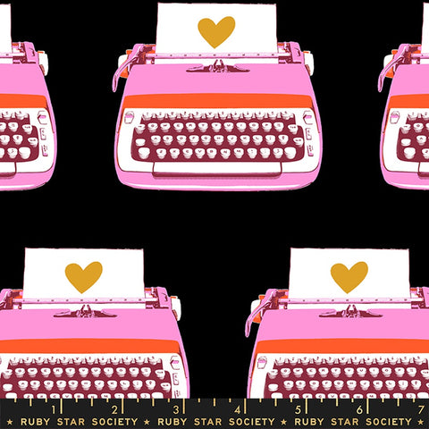 {New Arrival} Moda Ruby Star Society Darlings 2 Typewriters Black