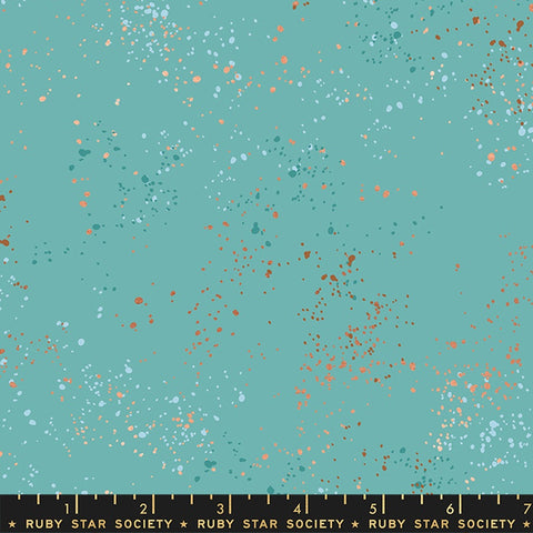 {New Arrival} Moda Ruby Star Society Speckled Turquoise 108" Extra Wide 274cm