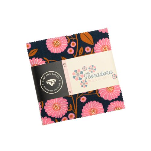 Moda Ruby Star Society Floradora Squares 5"