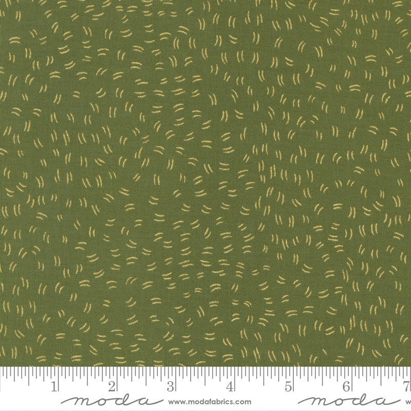Moda Gingiber Meadowmere Flutters Fern Metallic