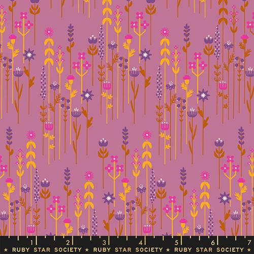 {New Arrival} Moda Ruby Star Society Linear Flower Meadow Lupine