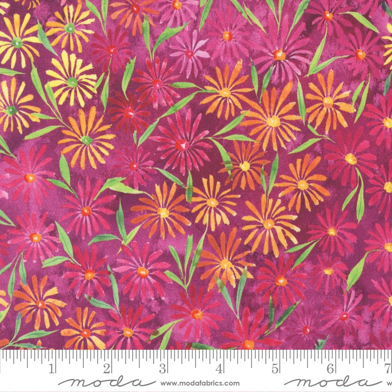 Moda Create Joy Project Eufloria Fields of Green Kaleidobloom Dahlia