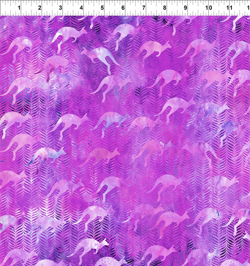 In The Beginning Australian Beauties Digital Kangaroos Purple