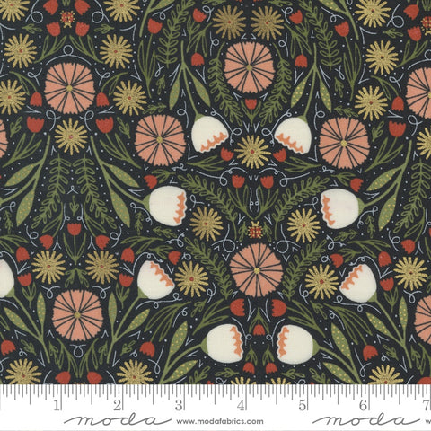 {New Arrival} Moda Gingiber Meadowmere Moody Floral Night Metallic