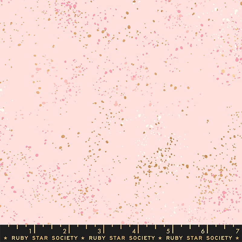 {New Arrival} Moda Ruby Star Society Speckled Pale Pink Metallic