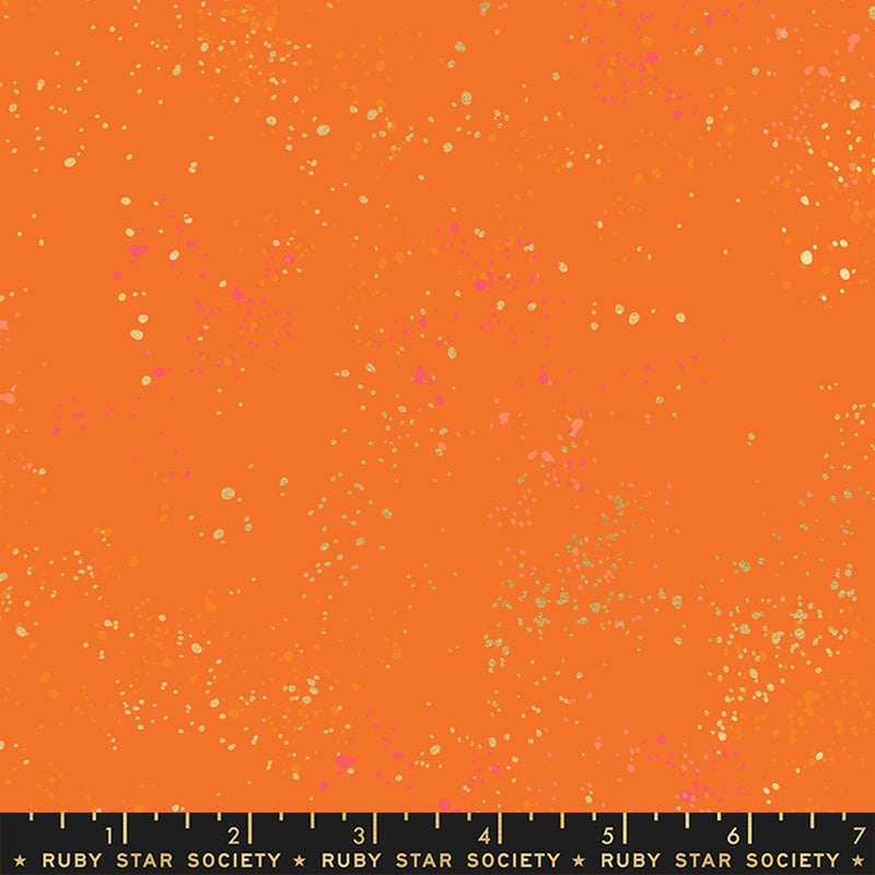 {New Arrival} Moda Ruby Star Society Speckled Burnt Orange Metallic