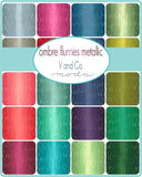 {New Arrival} Moda V & Co Ombre Flurries Metallic Fat Quarter Bundle x 21 FQ Full Set