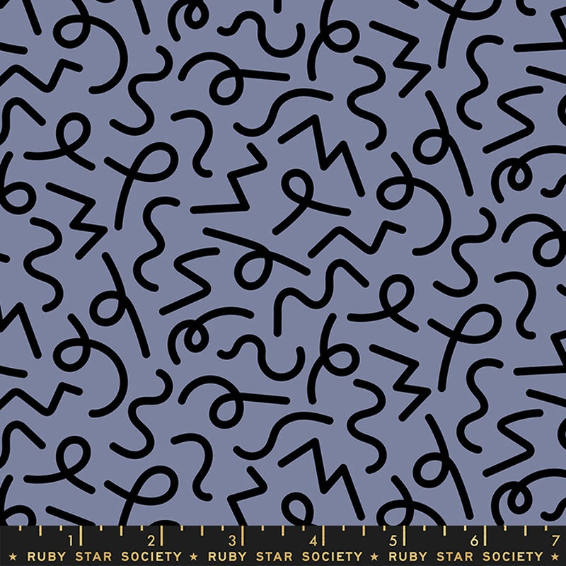 Moda Ruby Star Society Darlings 2 Geometric Squiggle Denim