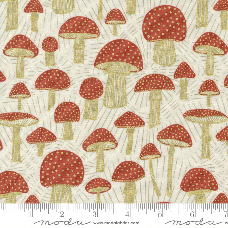 Moda Gingiber Meadowmere Toadstool Magic Cloud Metallic