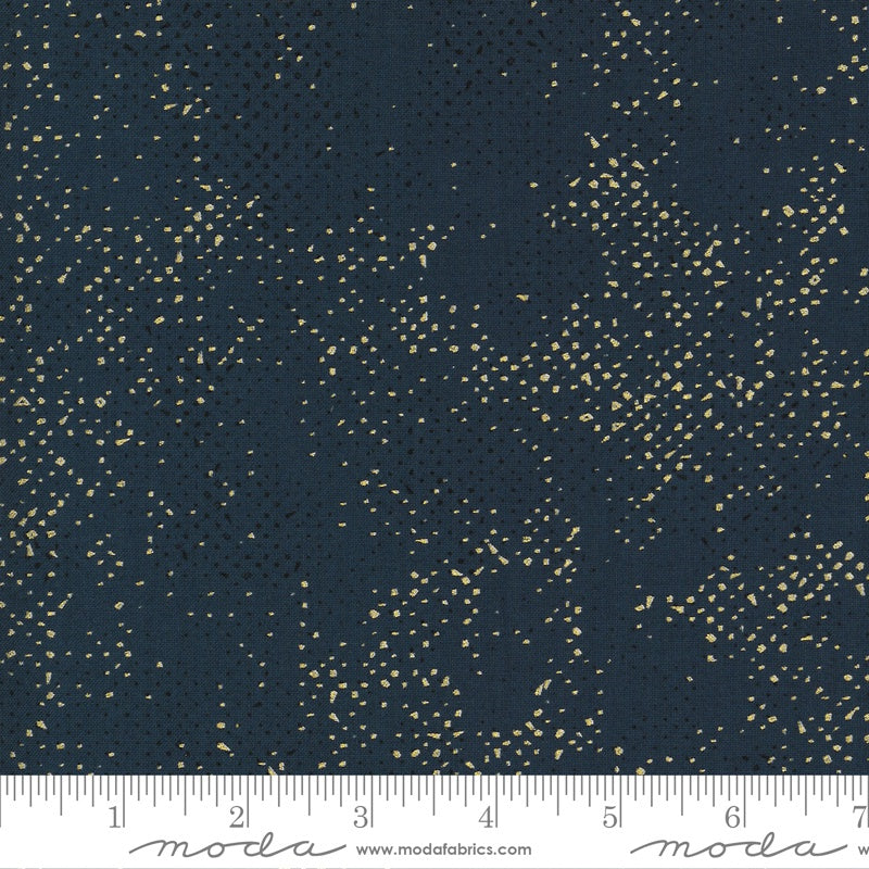 Moda Zen Chic Dance in Paris Spotted Navy Metallic