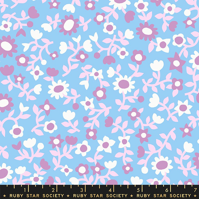 Moda Ruby Star Society Petunia Paper Garden Hydrangea