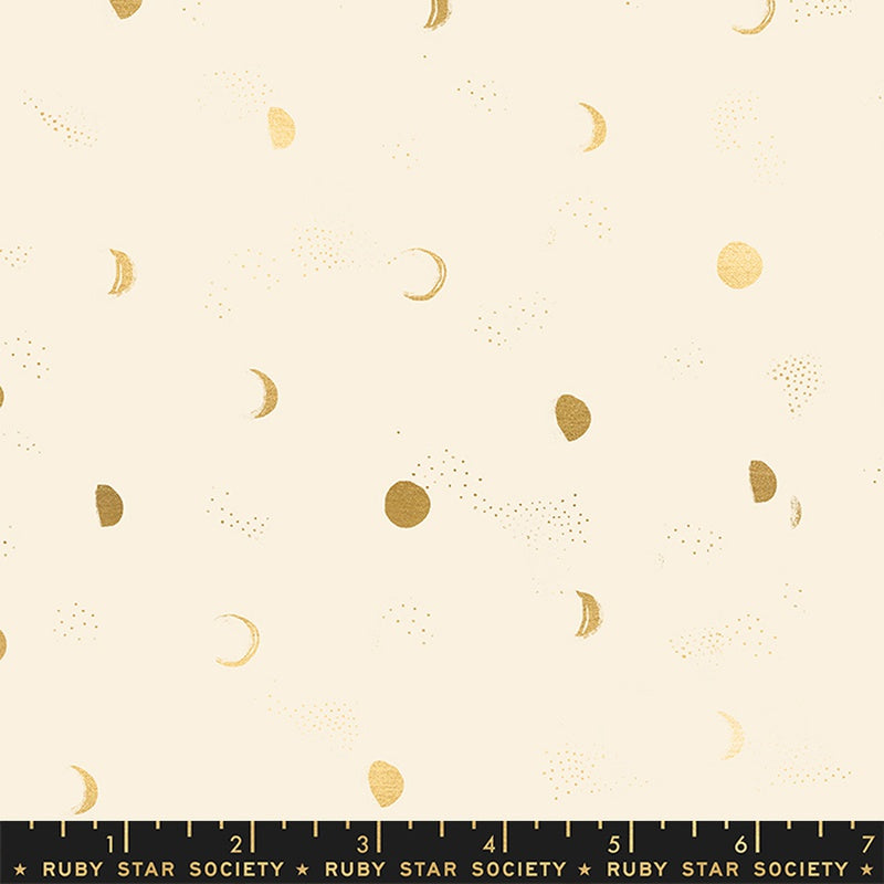 Moda Ruby Star Society Firefly Moon Phase Buttercream Metallic