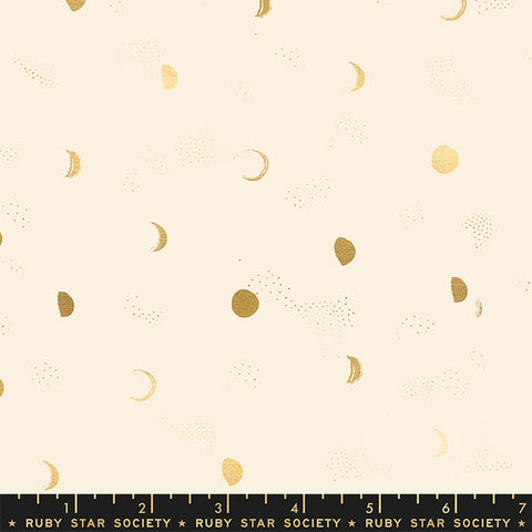 Moda Ruby Star Society Firefly Moon Phase Buttercream Metallic