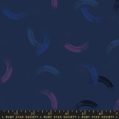 Moda Ruby Star Society Twirl Basic Navy