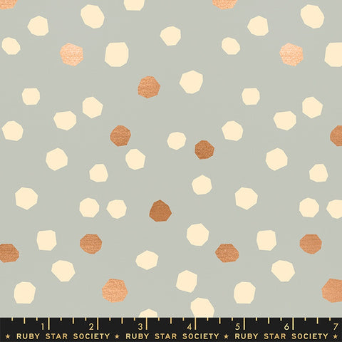 Moda Ruby Star Society First Light Polka Dots Light Pewter Metallic