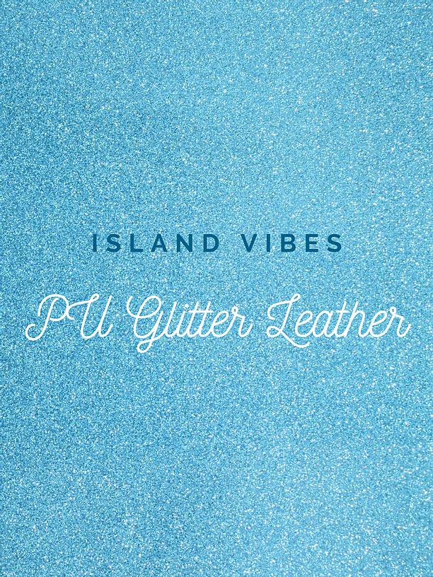 {New Arrival} Sew Quirky Island Vibes Glitter Vinyl 14cm or 28cm Square