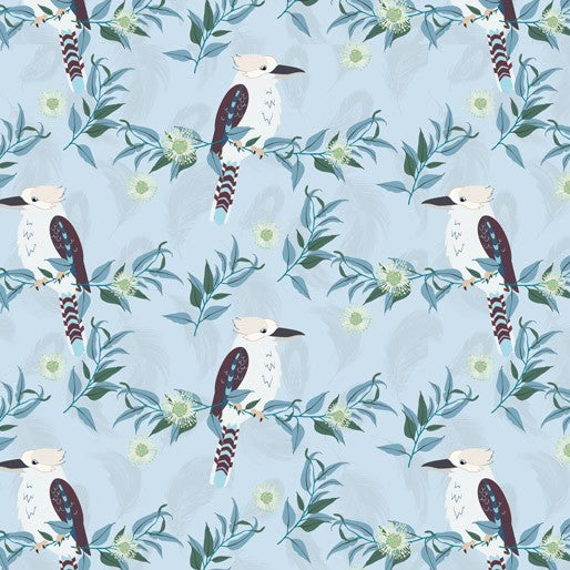 Amanda Joy Designs Kookaburra Calling Kookaburra Blue