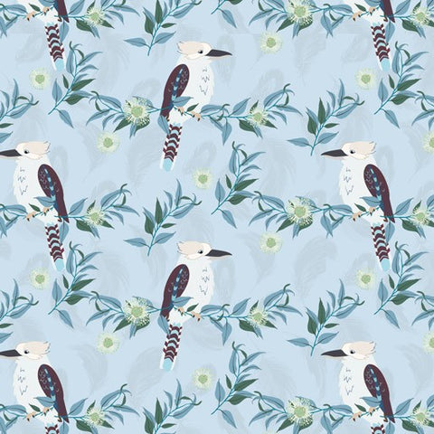 Amanda Joy Designs Kookaburra Calling Kookaburra Blue