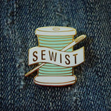 Abby Glassenberg Designs Sewist Pin Aqua