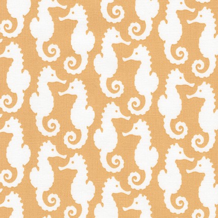 Elizabeth Hartman Reef Seahorses Mustard