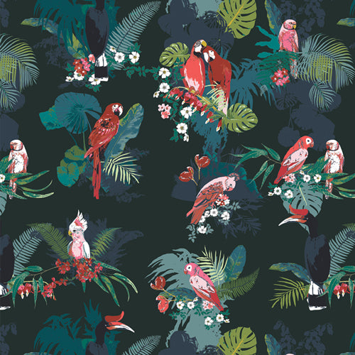 Art Gallery Fabrics Boscage Parrot Grassland