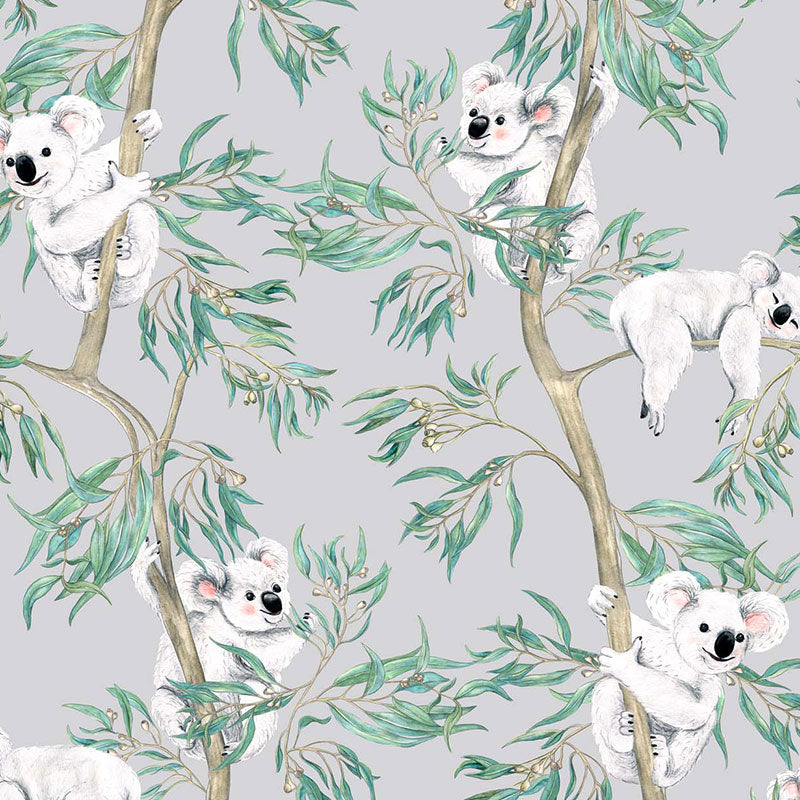 Michelle Holik Gumtree Friends Koalas on Grey Allover