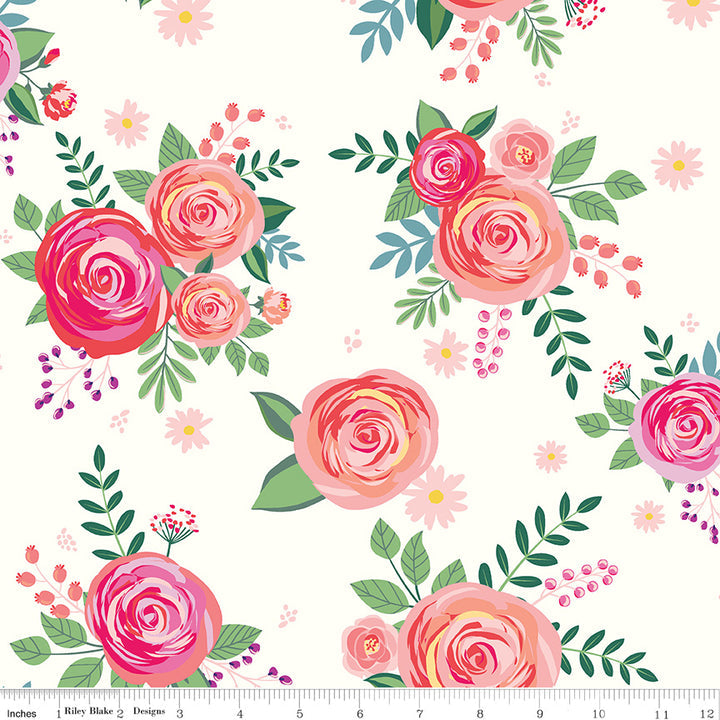 Riley Blake Designs Poppy & Posey Main Cloud