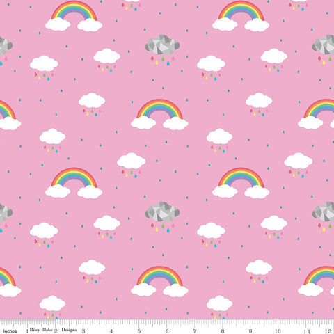 {New Arrival} Riley Blake Dream Clouds Dream in Colour Pink