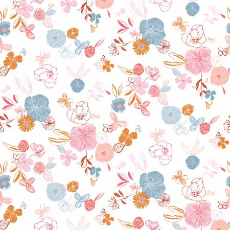 Riley Blake Heartsong Floral White