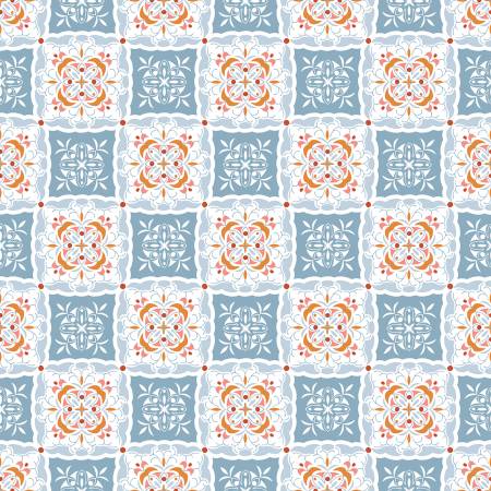 Riley Blake Heartsong Tiles Blue