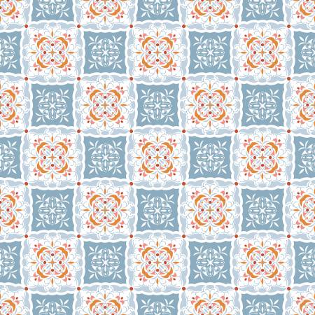 {New Arrival} Riley Blake Heartsong Tiles Blue