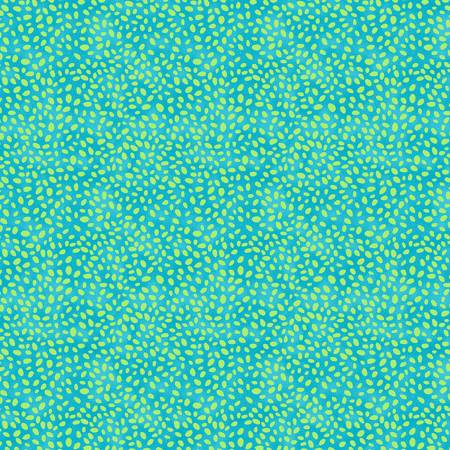 Timeless Treasures Wild & Free Tuquoise Pebbled Dot Texture
